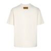 LV White T-shirt Blue Floral Logo