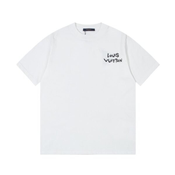 LV T-shirt White Instrument Graphic