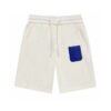 LV Shorts White Blue Pocket