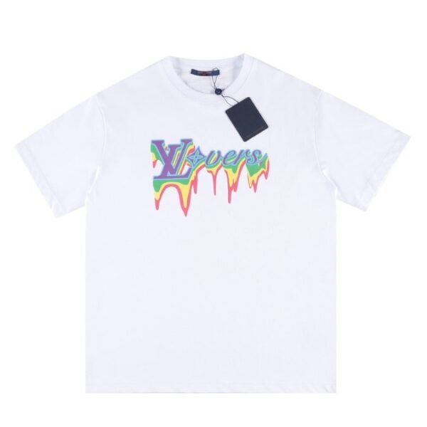 1-81-1.jpg LV T-Shirt Drip Print White
