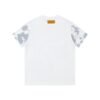 LV T-shirt White Blue Print