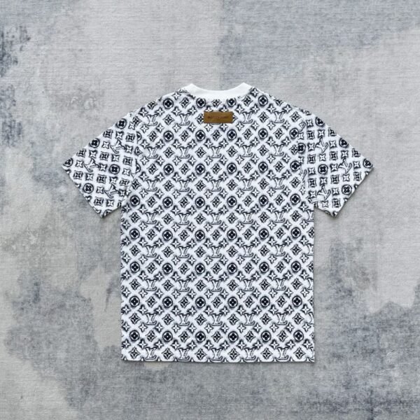 LV T-shirt Monogram White Deep Black