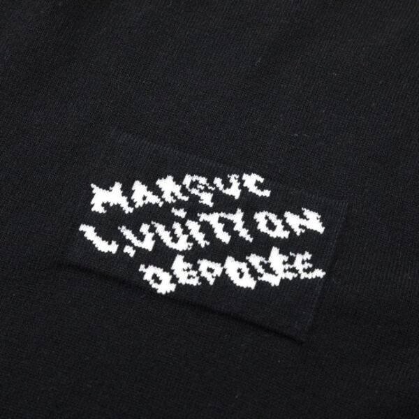 LV T-shirt Black Sleeve Monogram