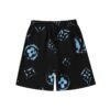 LV Shorts Black Splatter Monogram