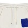 LV Shorts White Blue Pocket