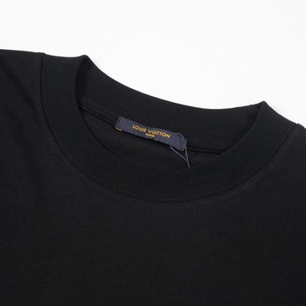 LV T-shirt Black Yellow Monogram