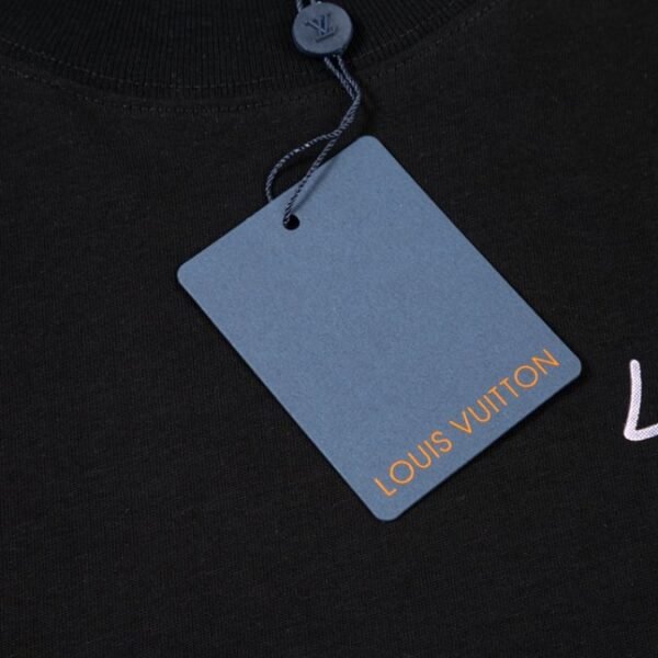 LV T-shirt Black Yellow Monogram