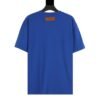 LV T-shirt Blue Embroidered Logo