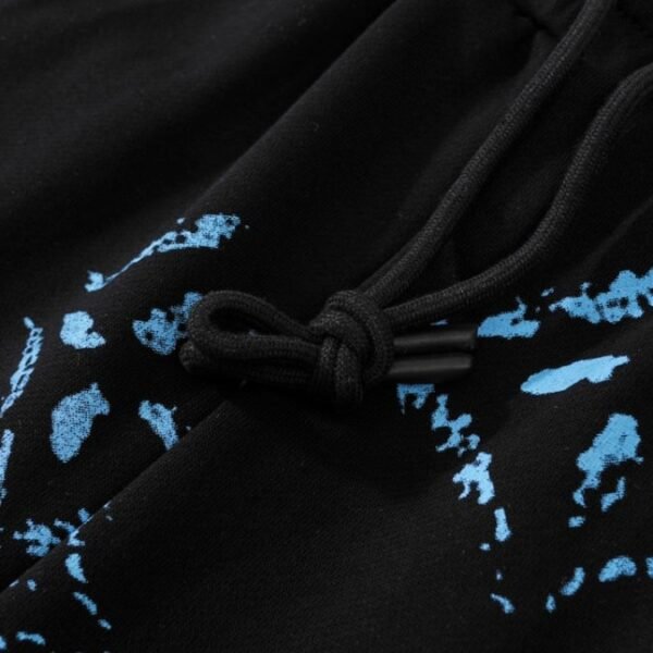 LV Shorts Black Splatter Monogram