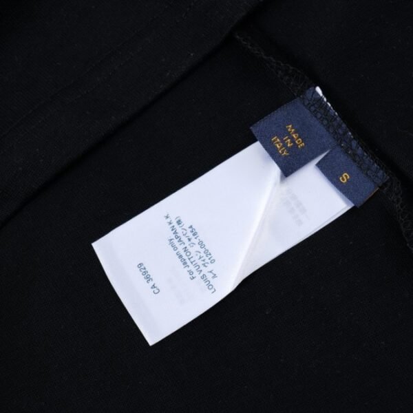 LV T-Shirt Multicolor Logo Black