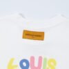 LV T-Shirt Multicolor Logo White