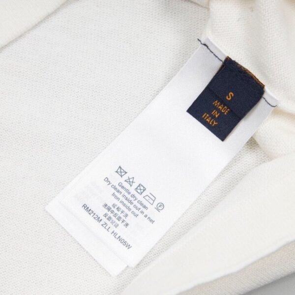 LV T-shirt White Floral Logo