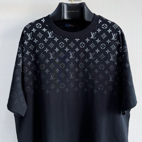 LV T-shirt Gradient Cotton Black