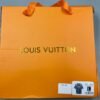 LV T-shirt Short-Sleeved Cotton Intarsia Crewneck