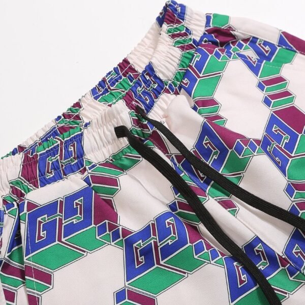 GG Shorts Multicolor Pattern Drawstring