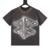 BLNCG T-shirt BB Logo Spray Paint Black
