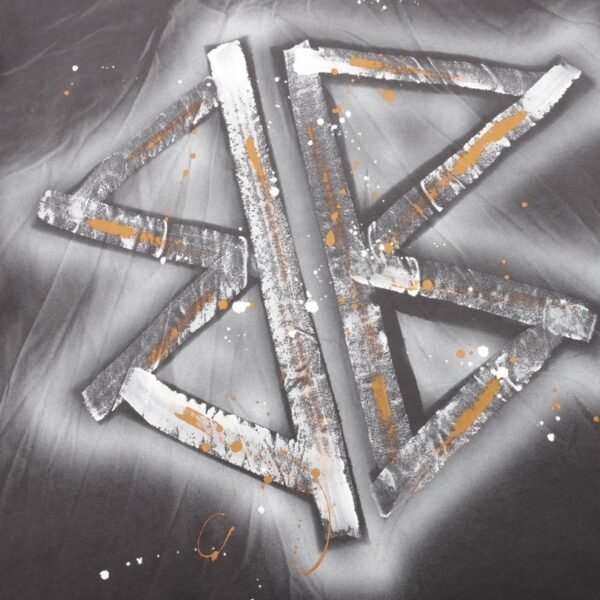 BLNCG T-shirt BB Logo Spray Paint Black