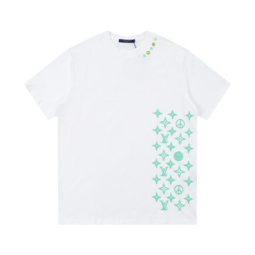 LV T-Shirt Monogram Print White