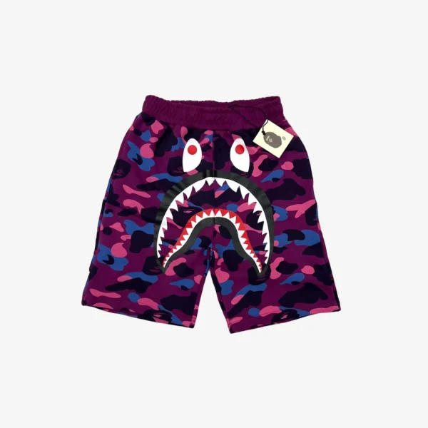 BP Shorts Camo Shark Shorts Purple