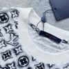 LV T-shirt Monogram White Deep Black