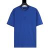 LV T-shirt Blue Embroidered Logo