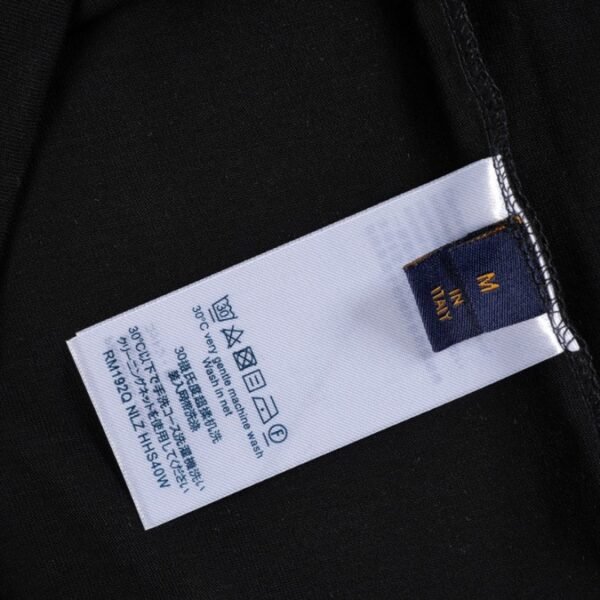 LV T-shirt Brushstroke Logo Black