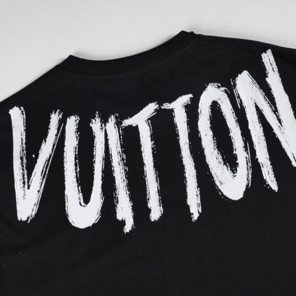 LV T-shirt Brushstroke Logo Black