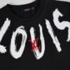 LV T-shirt Brushstroke Logo Black