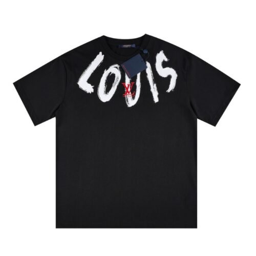 dfbdfb-5.jpg LV T-shirt Brushstroke Logo Black