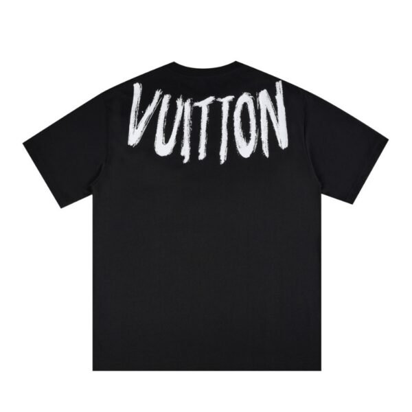 LV T-shirt Brushstroke Logo Black