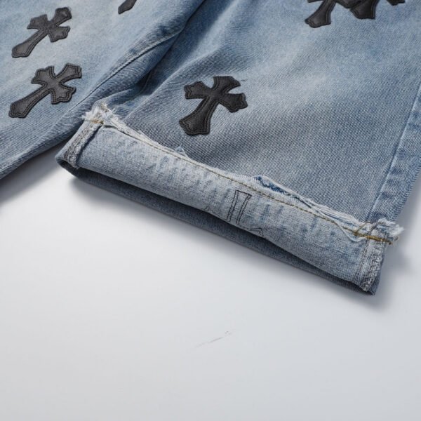 CHRM HRTS Shorts Black Cross Denim