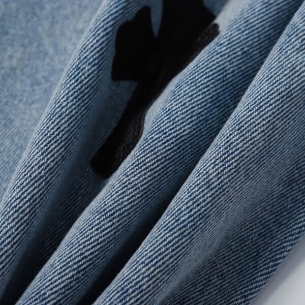 CHRM HRTS Shorts Black Cross Denim