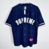 SPRM Jersey Button-Up Velour Logo Navy