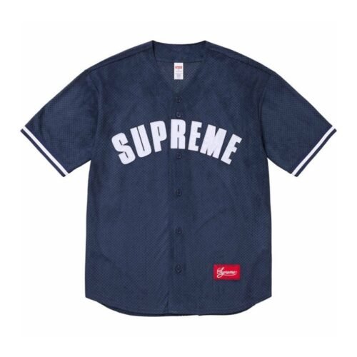 SPRM Jersey Button-Up Velour Logo Navy