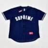 SPRM Jersey Button-Up Velour Logo Navy