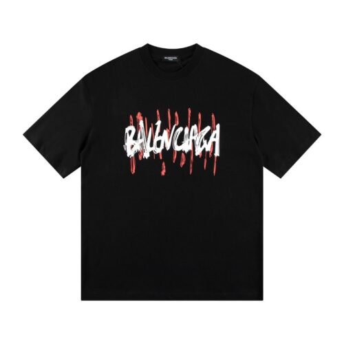 BLNCG T-shirt Graffiti Print Black