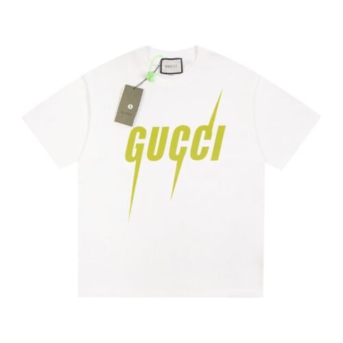GG T-shirt Neon Logo White