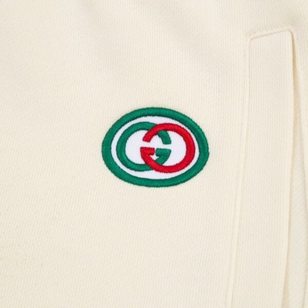 GG Shorts Beige Monogram Trim