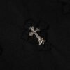 CHRM HRTS T-shirt Black Cross Embroidery