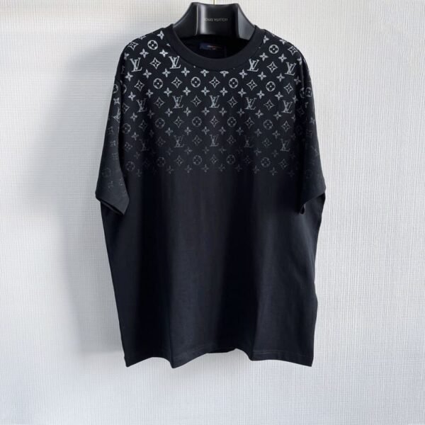 LV T-shirt Gradient Cotton Black