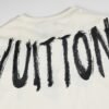 LV T-shirt Brushstroke Logo White