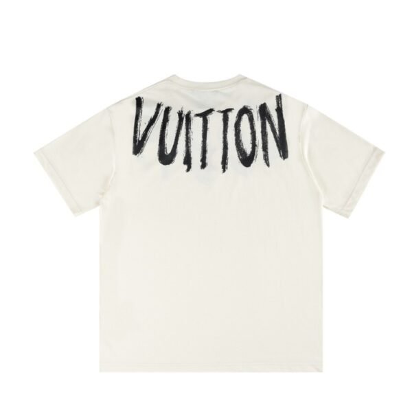 LV T-shirt Brushstroke Logo White