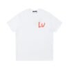 LV T-Shirt Multicolor Logo White