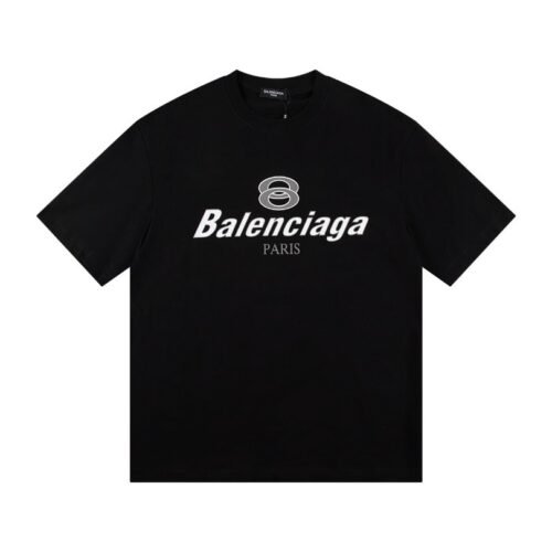 BLNCG T-shirt Paris Double Rings Logo Black