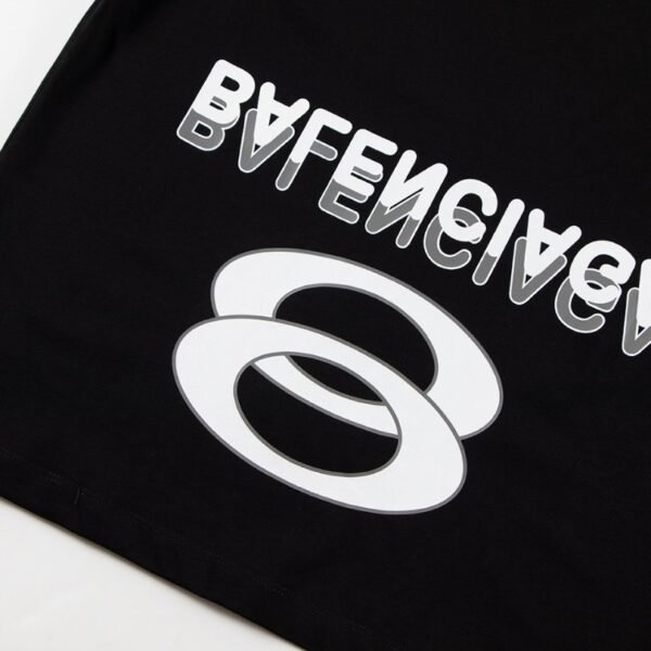 BLNCG T-shirt Paris Double Rings Logo Black