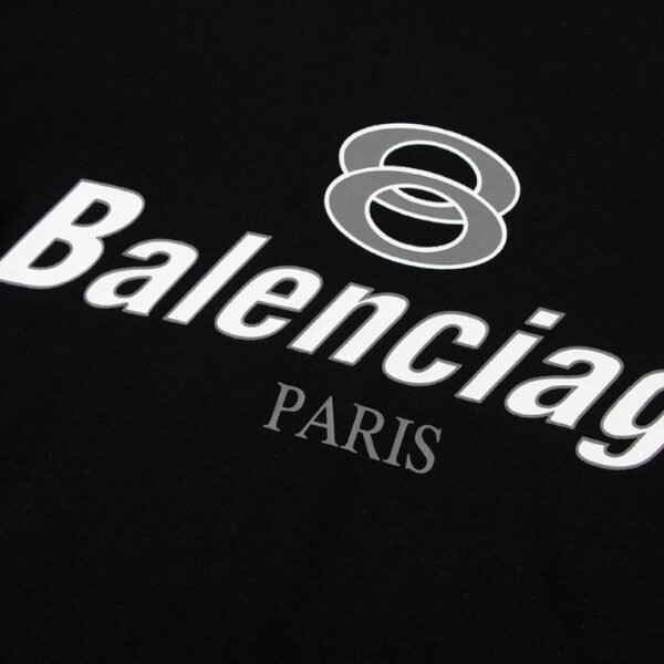 BLNCG T-shirt Paris Double Rings Logo Black