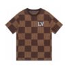LV T-shirt Checkered Logo