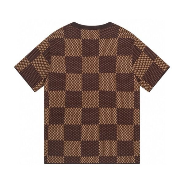 LV T-shirt Checkered Logo
