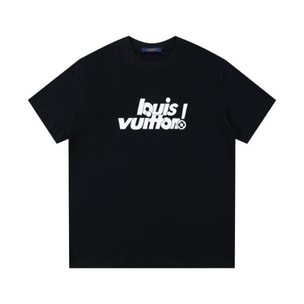 LV T-shirt Black Graphic Logo