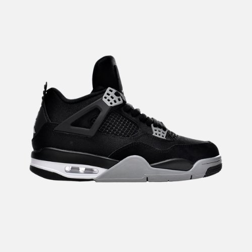 Air Jordan 4- Retro Black Canvas